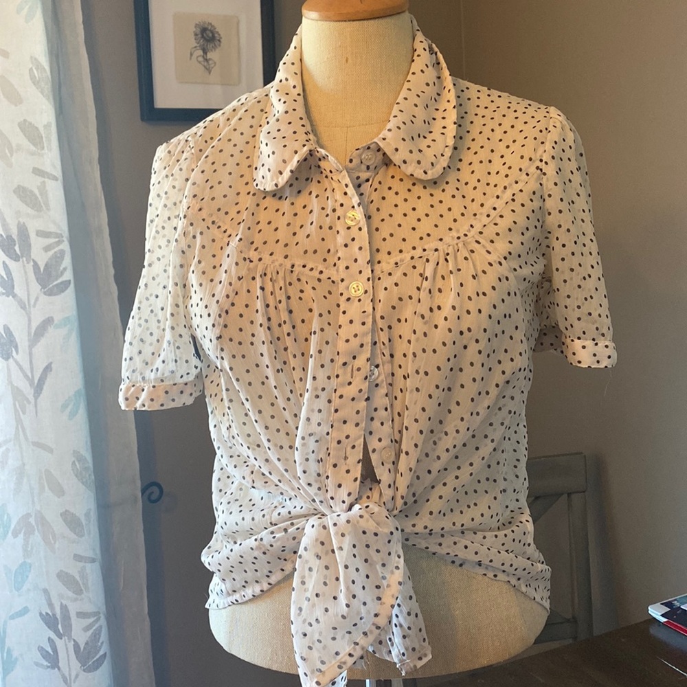 Vintage Polka dot blouse